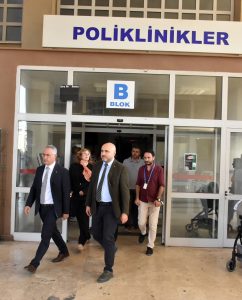 Rektör Karahasanoğlu, Buca Seyfi Demirsoy Hastanesi hakkında bilgi aldı